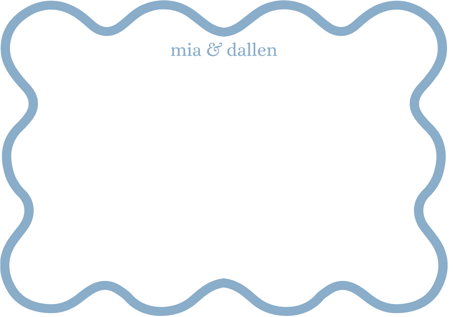 Personalized stationery set of 15 - 3.5x5in