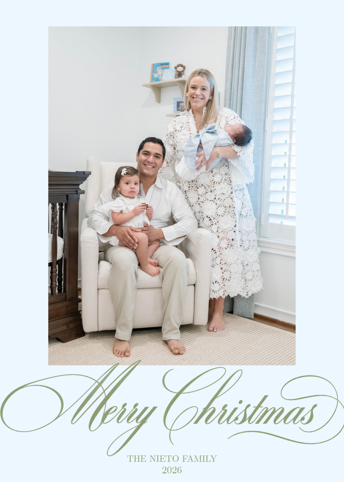 Classic Script Christmas Card (Bottom)