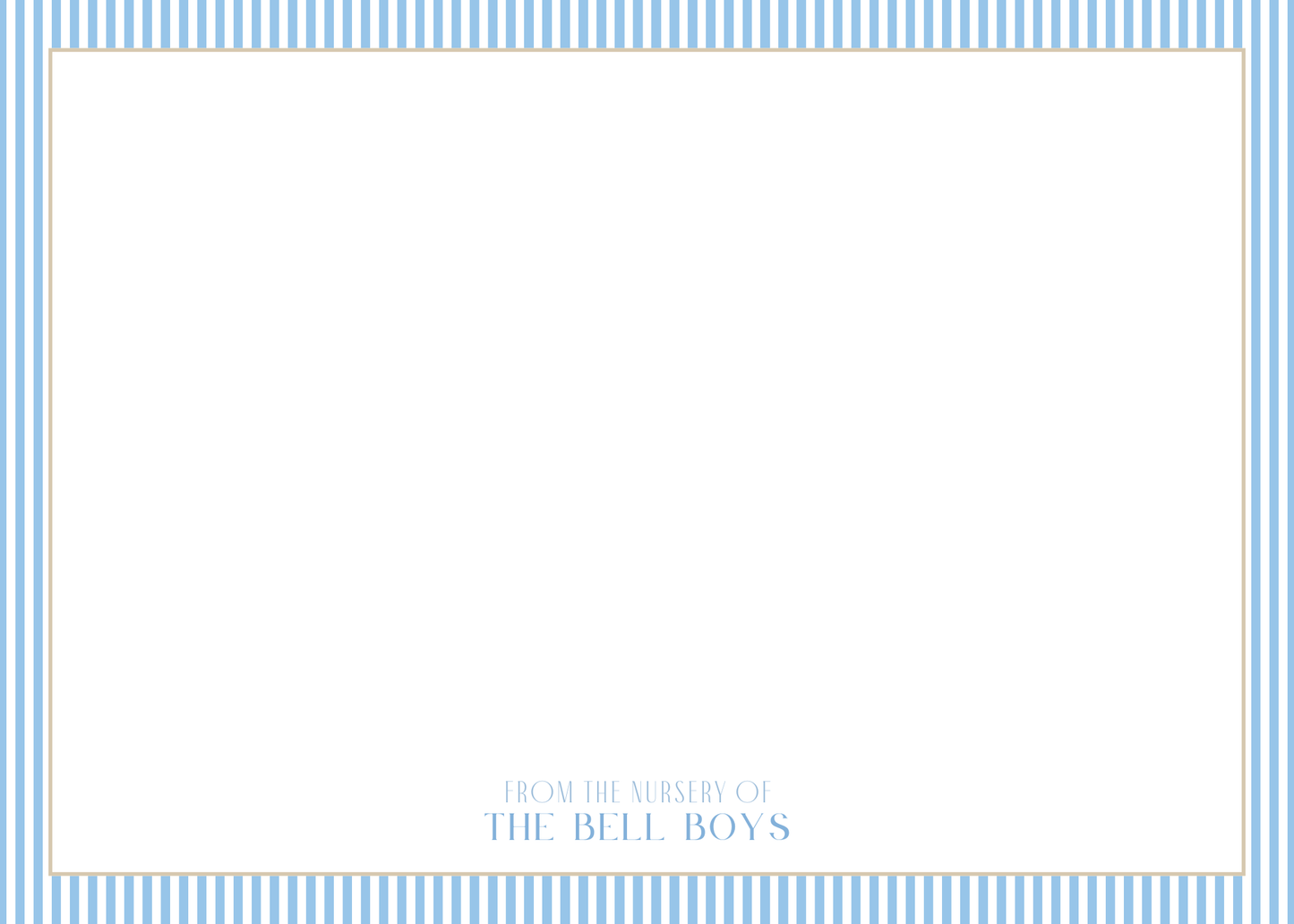 Personalized stationery set of 15 - 5x7