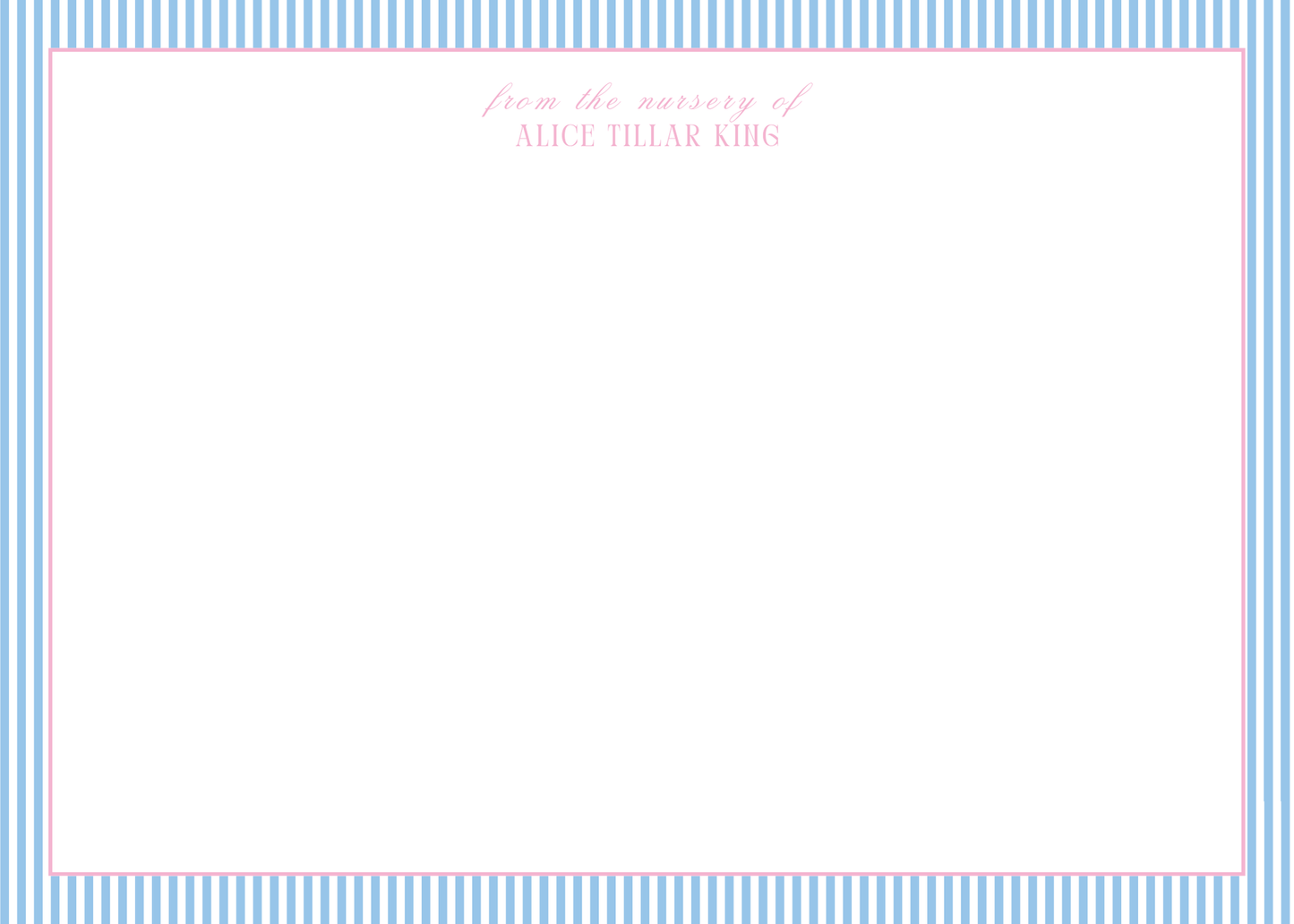 Personalized stationery set of 15 - 5x7