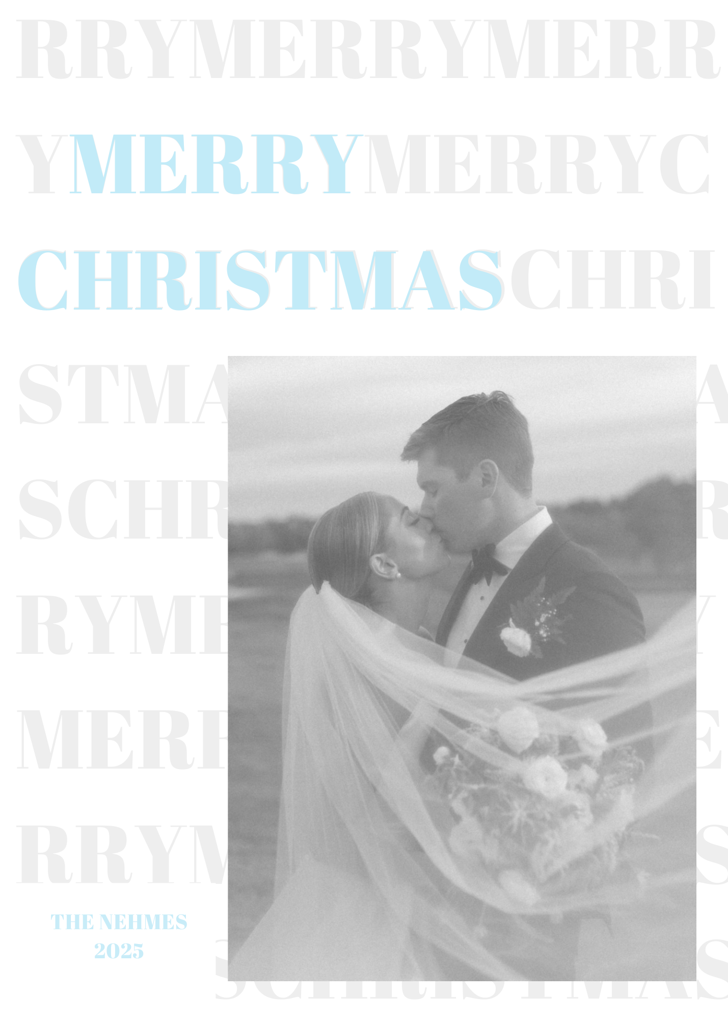 Blue Tone Christmas Cards