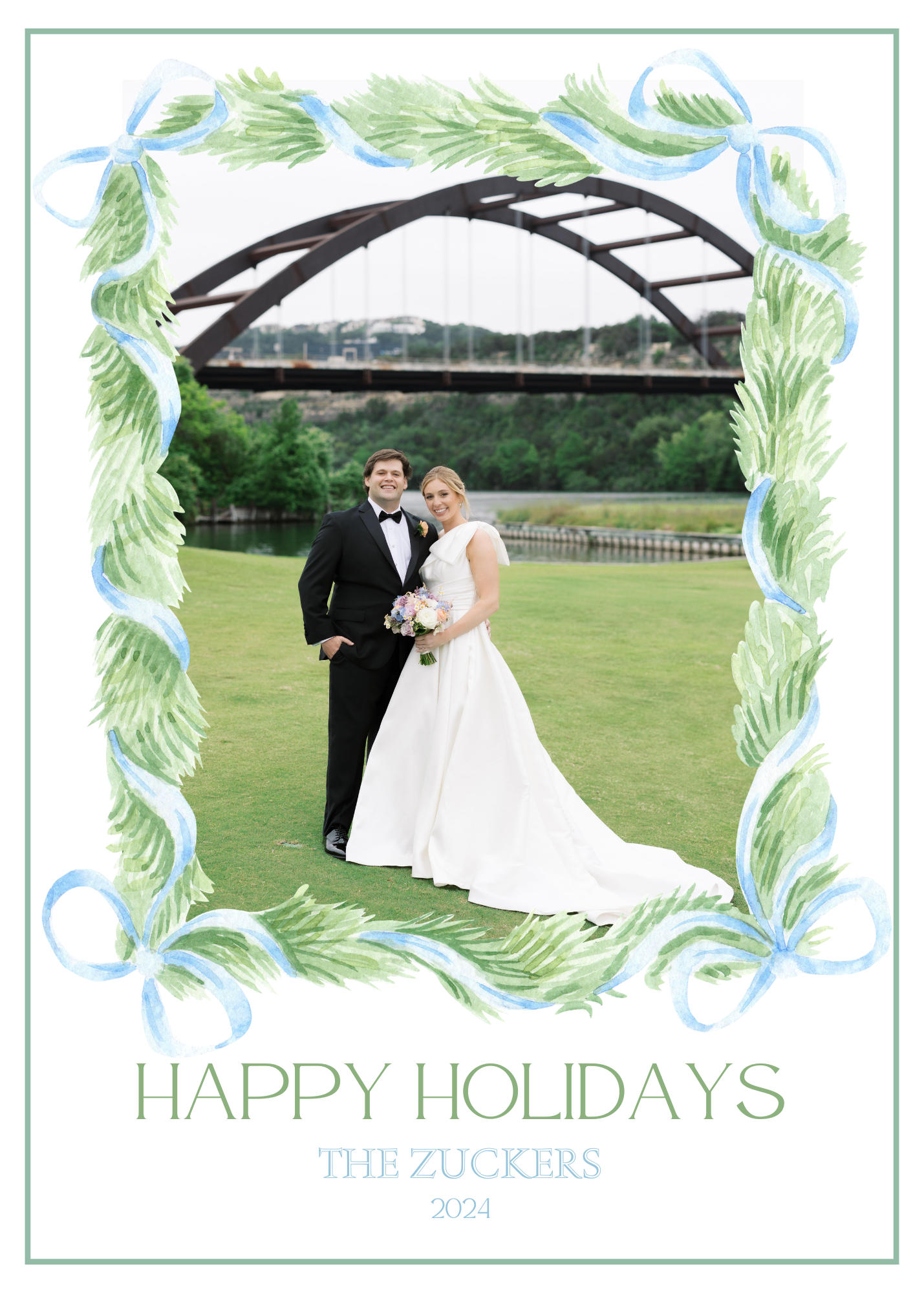 Blue Tone Christmas Cards