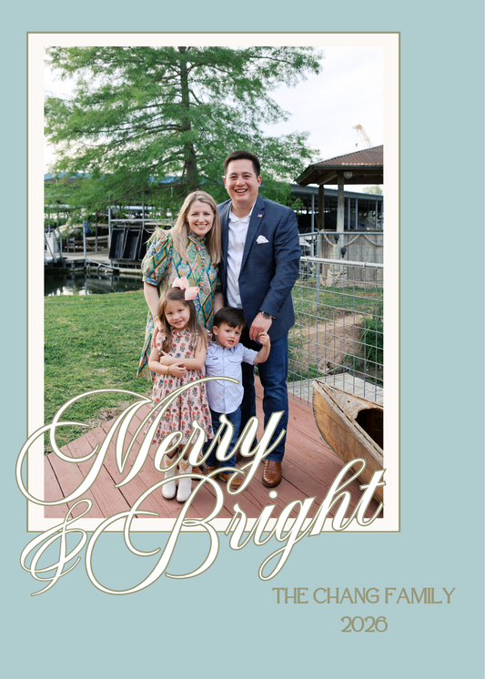 Merry & Bright Christmas Card
