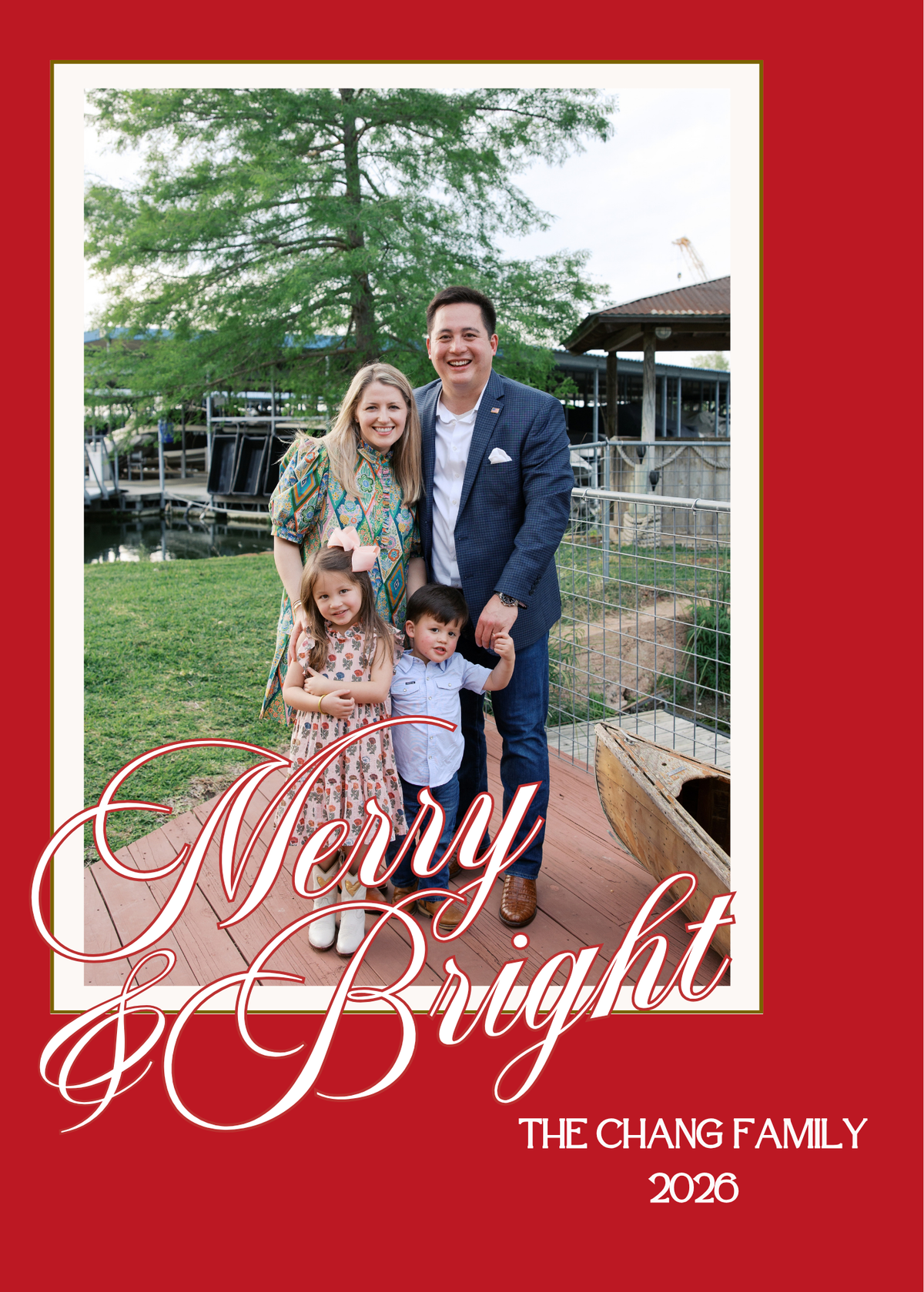 Merry & Bright Christmas Card