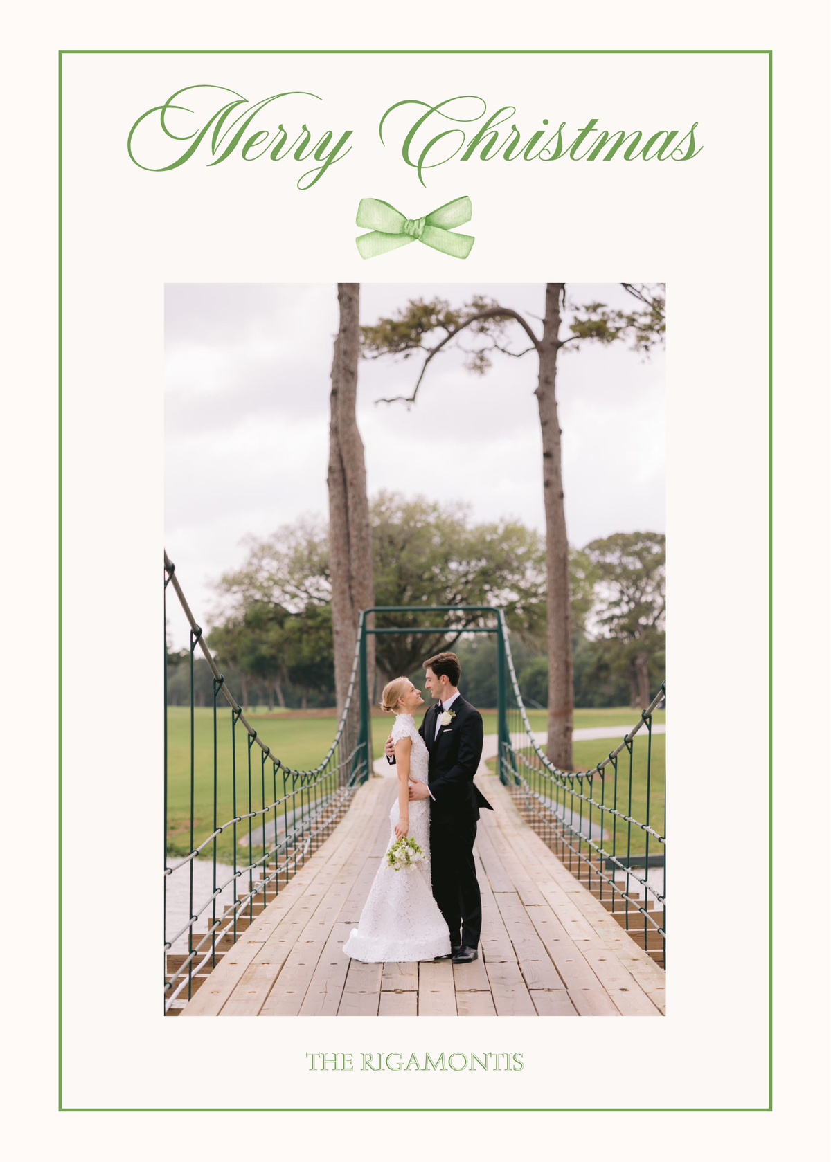 Classic Bow Christmas Card