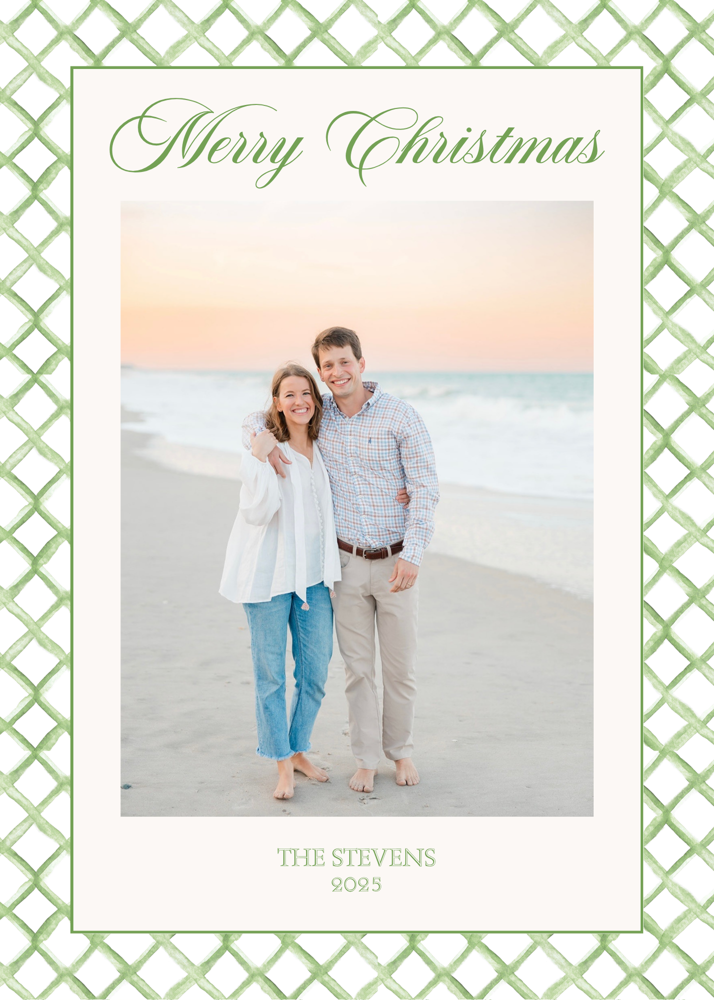 Green tone Christmas Cards