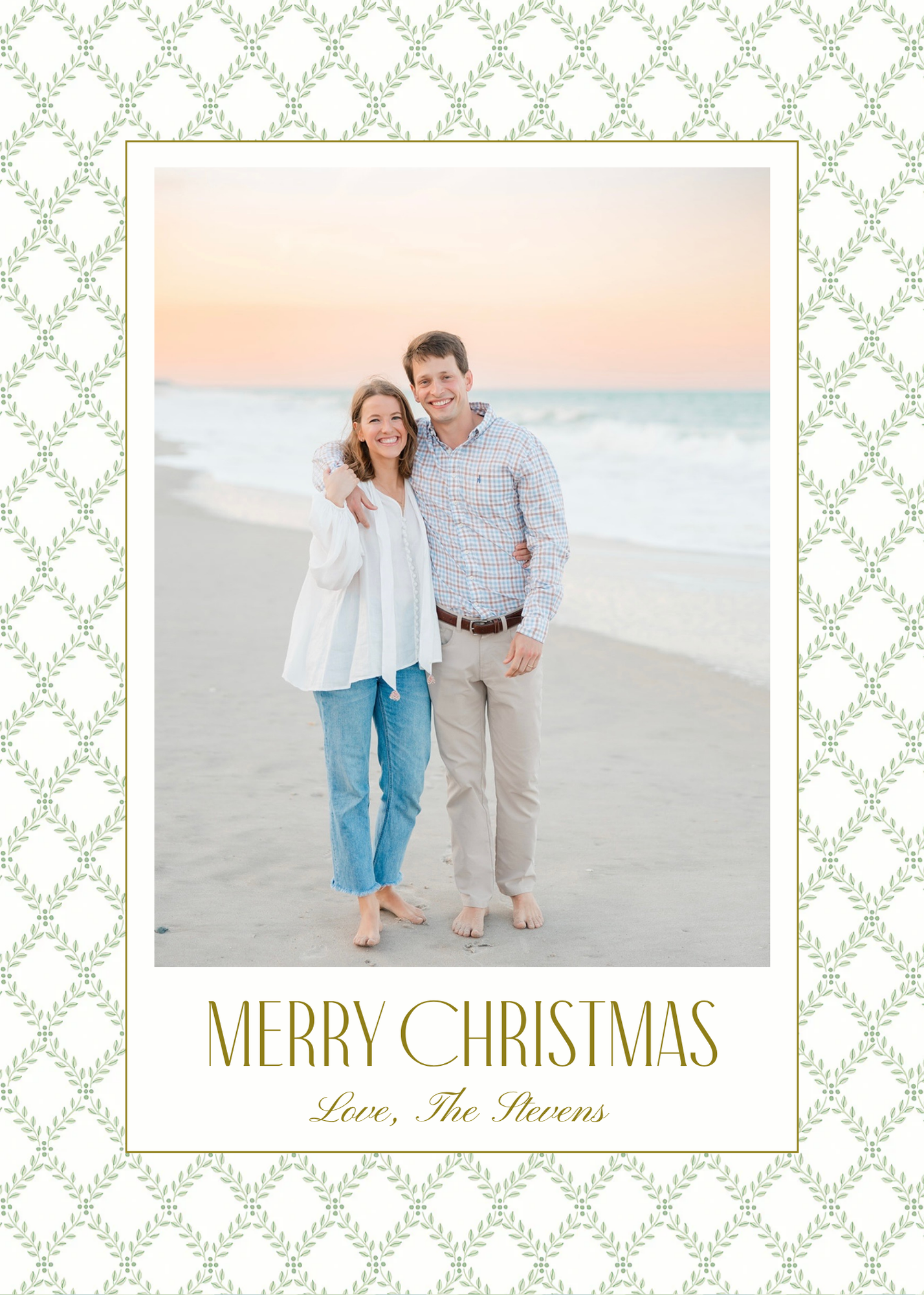 Green tone Christmas Cards