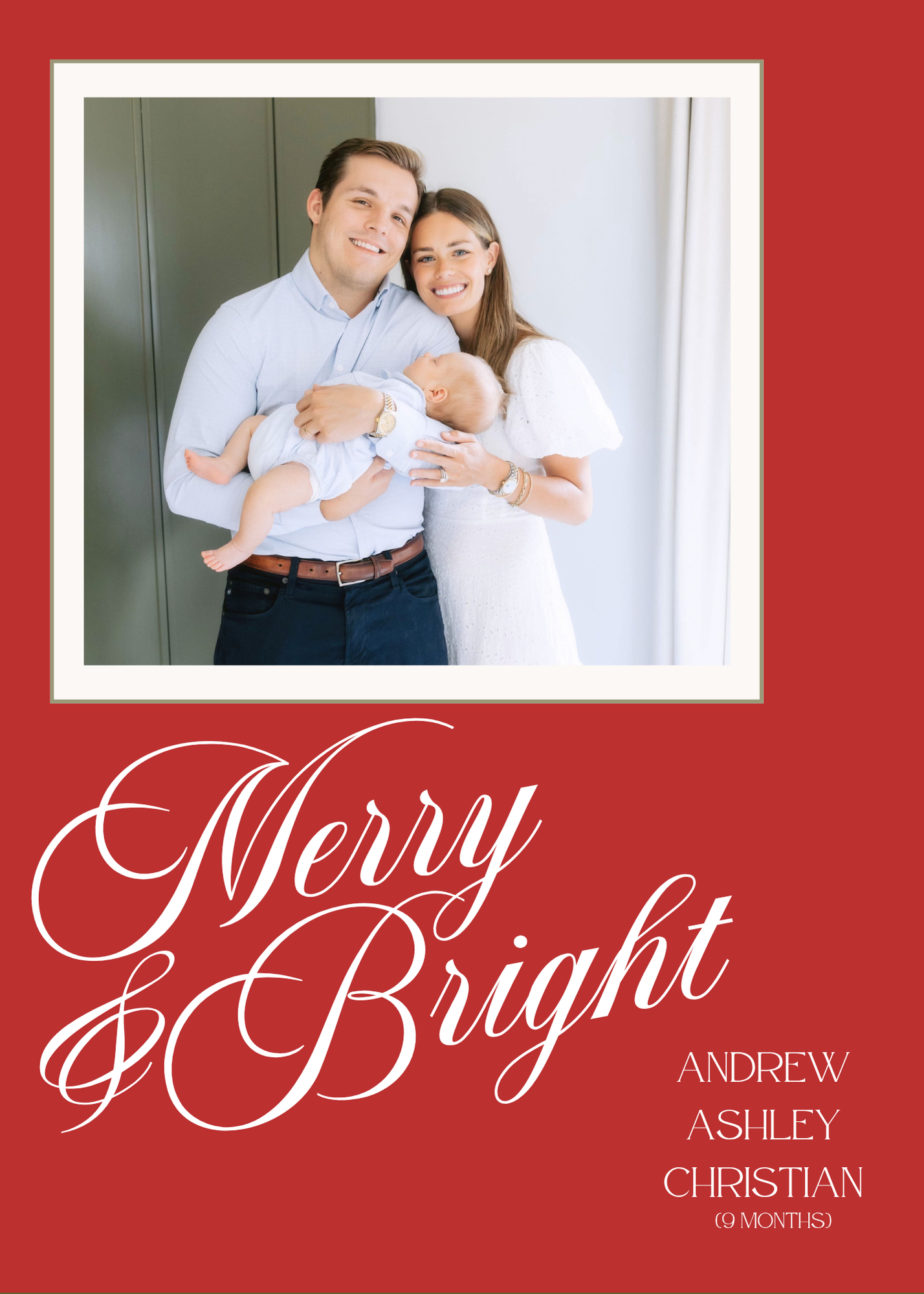 Classic Holiday Tone Christmas Cards