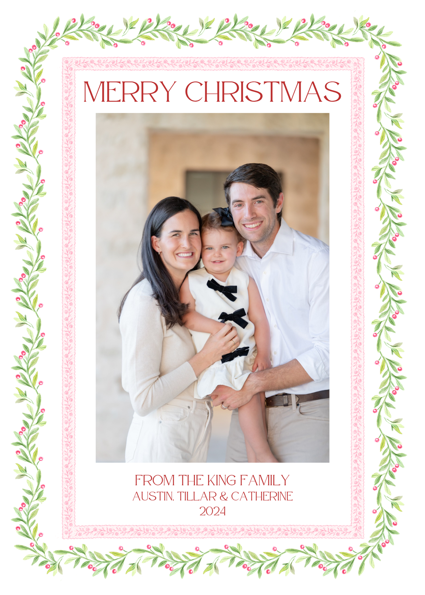 Classic Holiday Tone Christmas Cards