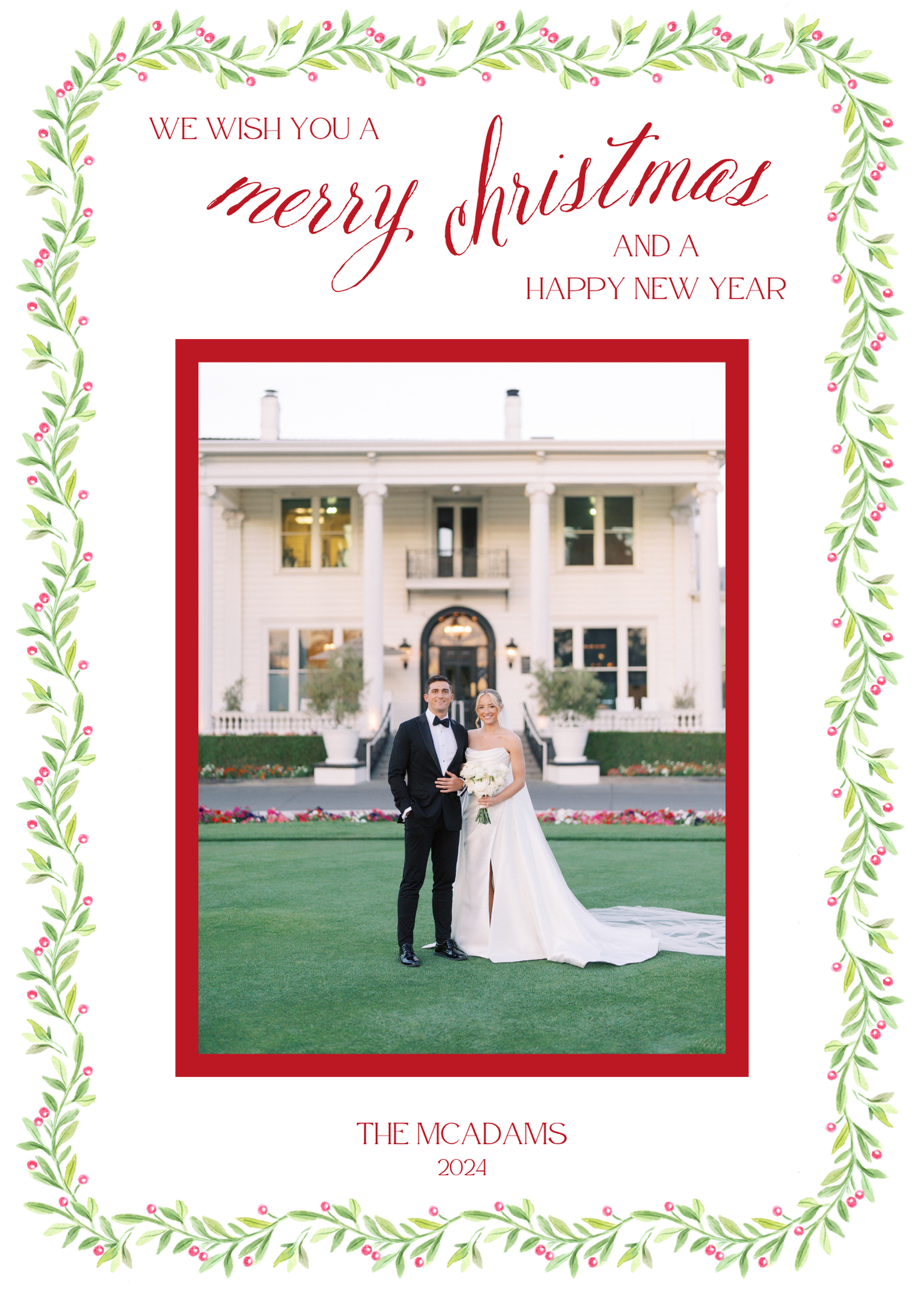 Classic Holiday Tone Christmas Cards