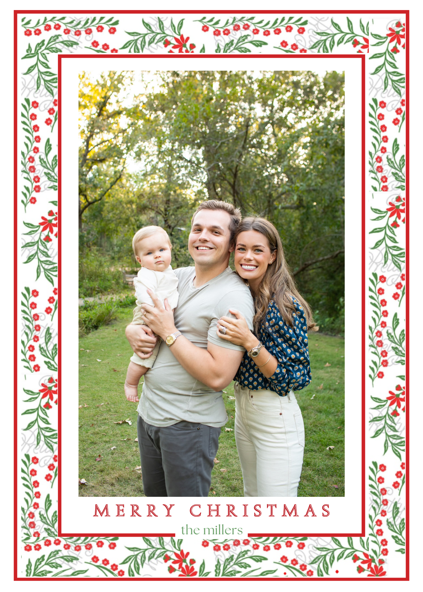 Classic Holiday Tone Christmas Cards