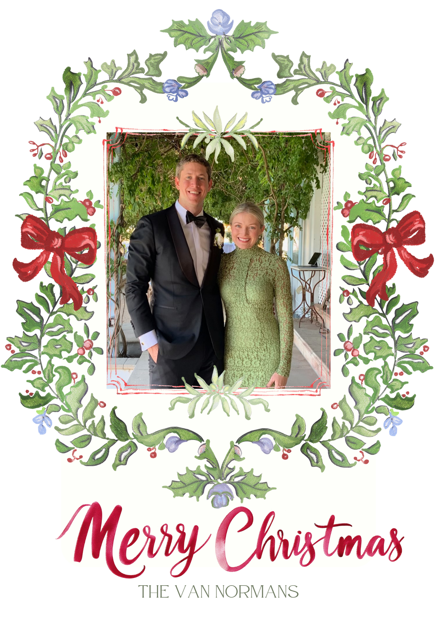 Classic Holiday Tone Christmas Cards