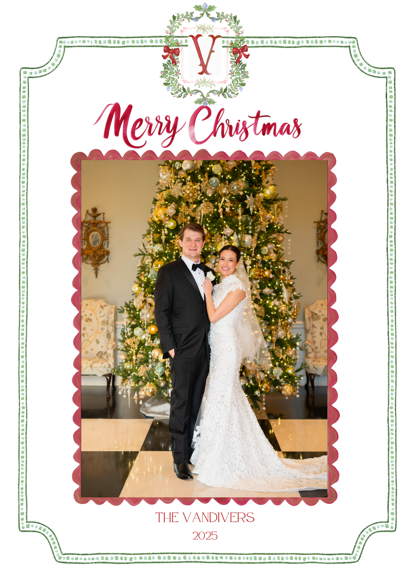 Classic Holiday Tone Christmas Cards