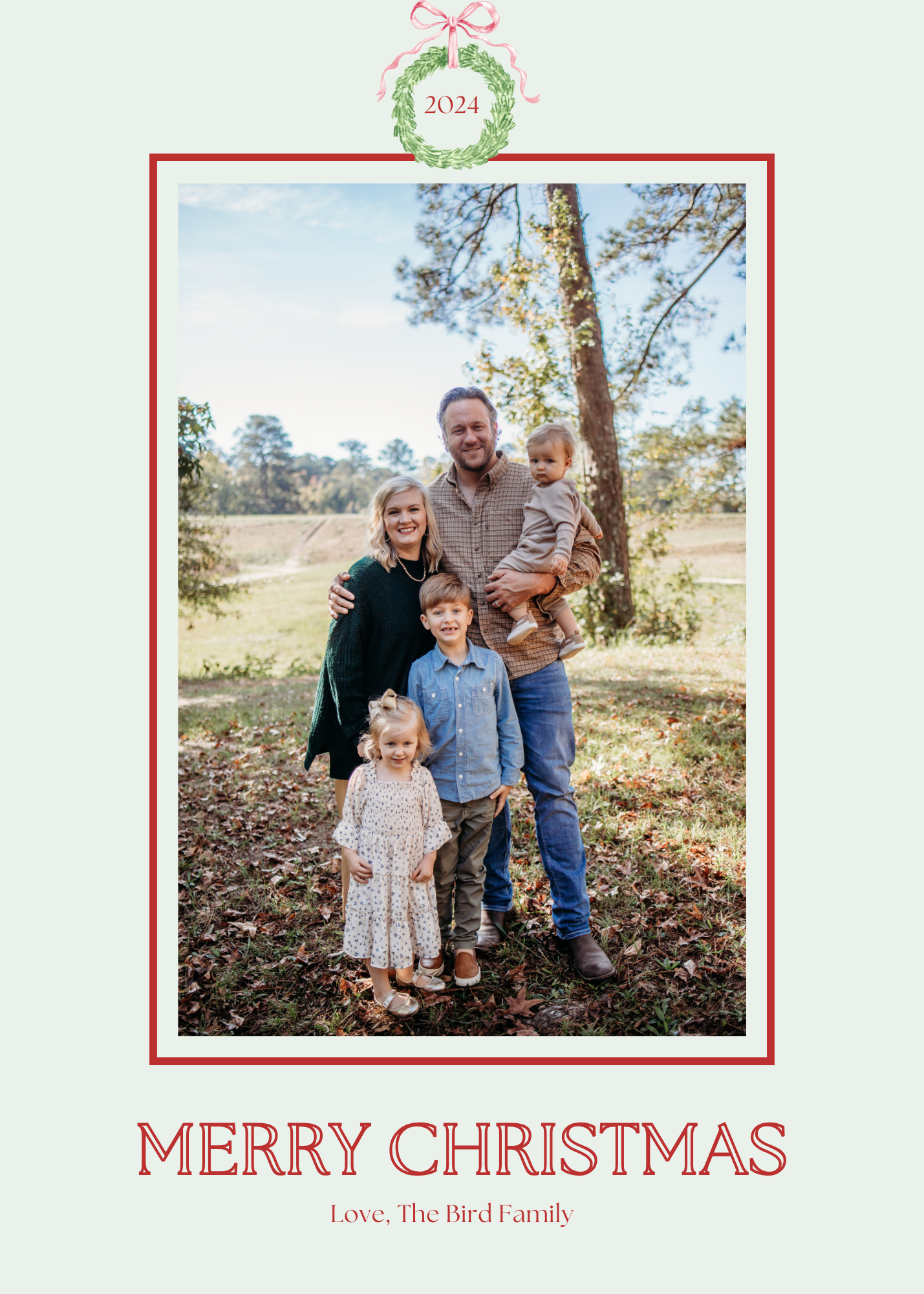 Classic Holiday Tone Christmas Cards