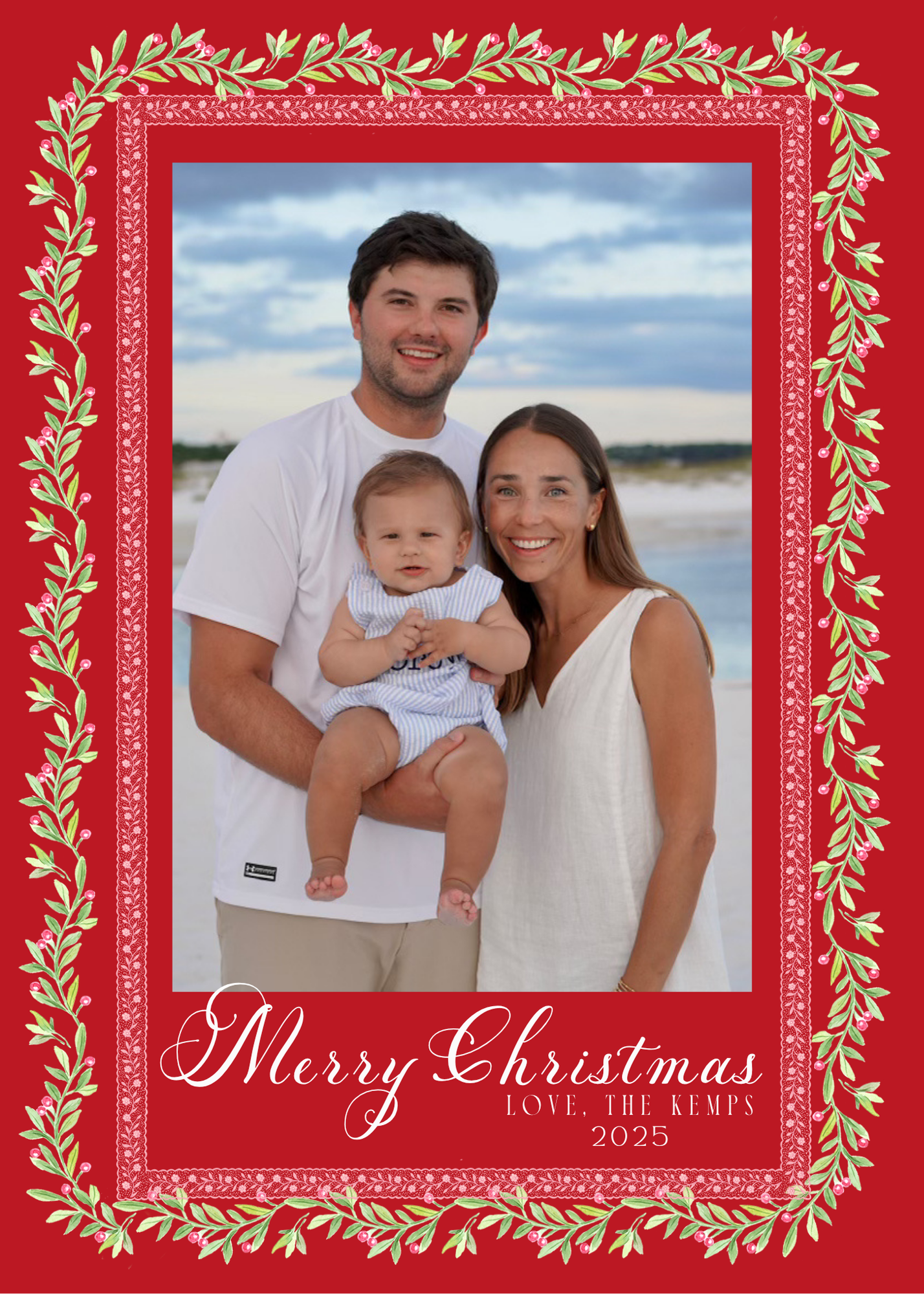 Classic Holiday Tone Christmas Cards